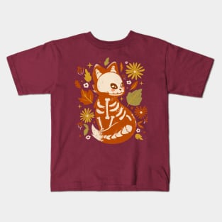 Fox Skeleton Kids T-Shirt